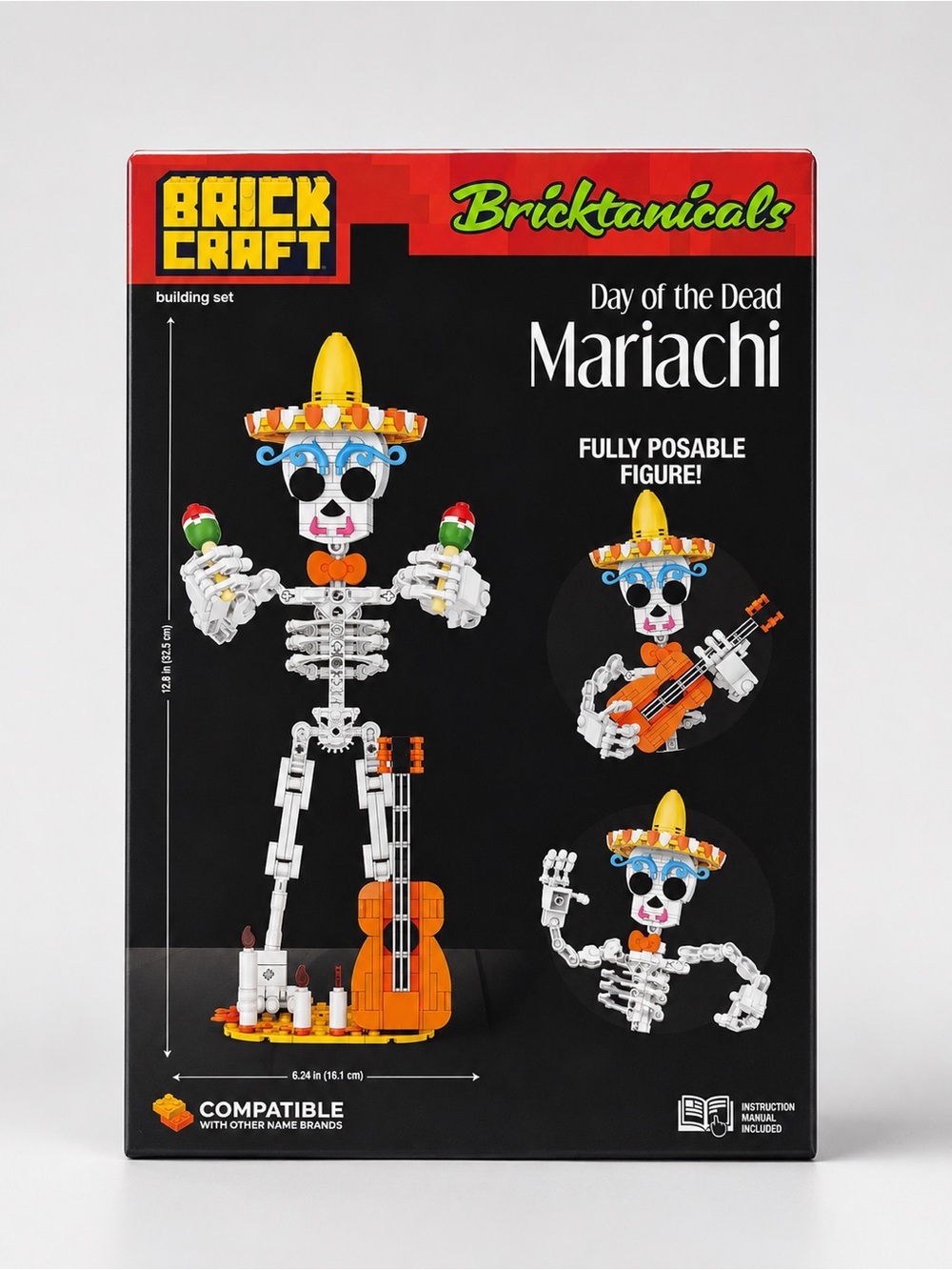 BRICKCRAFT "Day of the Dead - MARIACHI" Building Set 387 Pcs #72428 Halloween